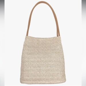 Straw Bucket Shoulder Summer Bag